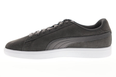 Puma Smash V2 36498932 Mens Gray Suede Lace Up Lifestyle Sneakers Shoes