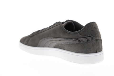 Puma Smash V2 36498932 Mens Gray Suede Lace Up Lifestyle Sneakers Shoes