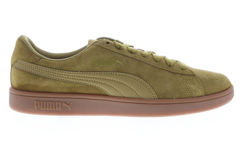 Puma Smash V2 36498933 Mens Green Suede Lace Up Lifestyle Sneakers Shoes