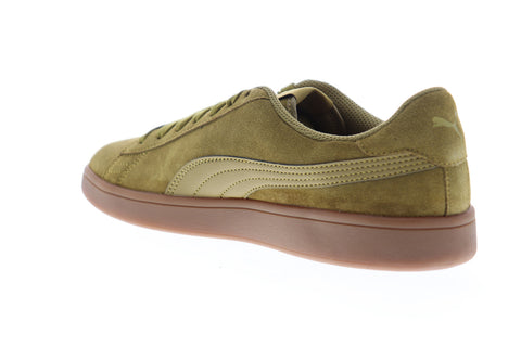 Puma Smash V2 36498933 Mens Green Suede Lace Up Lifestyle Sneakers Shoes