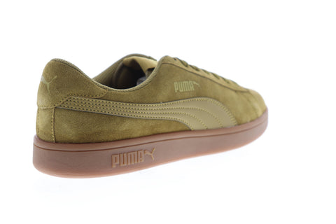 Puma Smash V2 36498933 Mens Green Suede Lace Up Lifestyle Sneakers Shoes