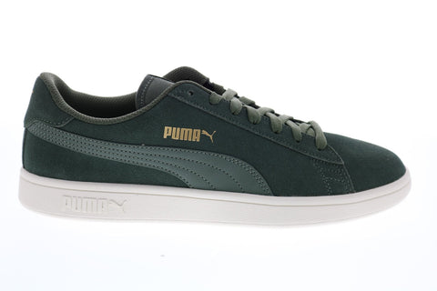 Puma Puma Smash V2 36498946 Mens Green Suede Lifestyle Sneakers Shoes