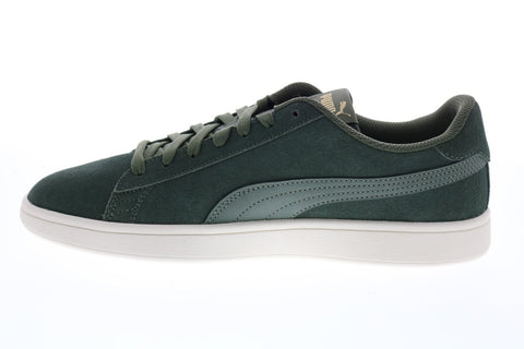 Puma Puma Smash V2 36498946 Mens Green Suede Lifestyle Sneakers Shoes
