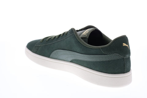 Puma Puma Smash V2 36498946 Mens Green Suede Lifestyle Sneakers Shoes
