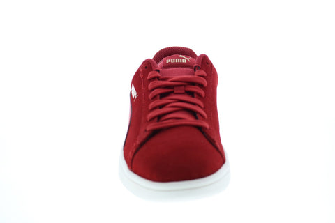 Puma Puma Smash V2 36498947 Mens Red Suede Lace Up Lifestyle Sneakers Shoes