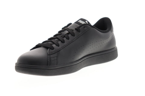 Puma Smash V2 L Perf 36521301 Mens Black Synthetic Low Top Sneakers Shoes