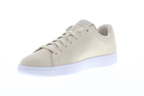 Puma Smash V2 Leather Perf 36521312 Mens Beige Tan Lifestyle Sneakers Shoes