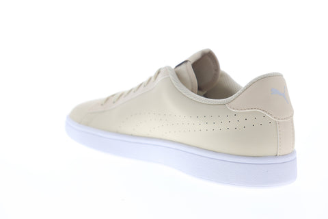 Puma Smash V2 Leather Perf 36521312 Mens Beige Tan Lifestyle Sneakers Shoes