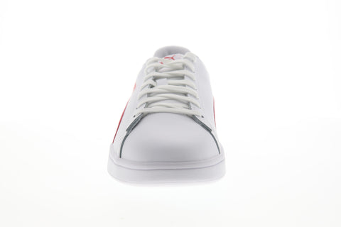 Puma Smash V2 36521509 Mens White Leather Lace Up Lifestyle Sneakers Shoes