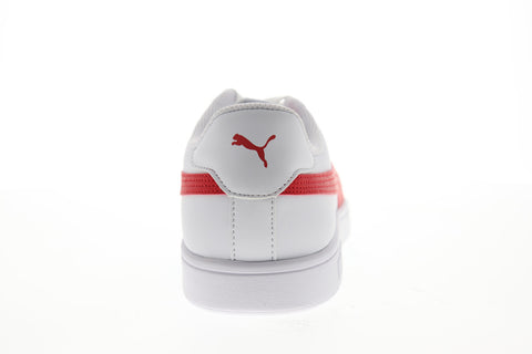 Puma Smash V2 36521509 Mens White Leather Lace Up Lifestyle Sneakers Shoes