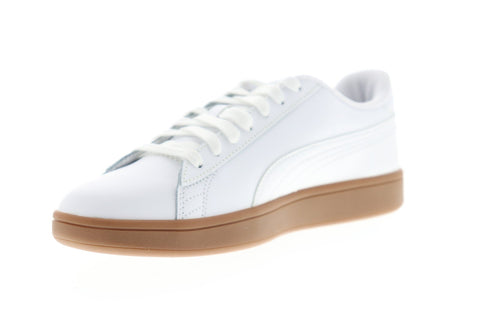Puma Smash V2 L 36521513 Mens White Leather Low Top Sneakers Shoes