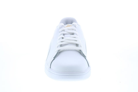 Puma Smash V2 L 36521517 Mens White Leather Lace Up Lifestyle Sneakers Shoes
