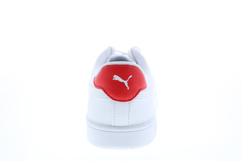 Puma Smash V2 L 36521517 Mens White Leather Lace Up Lifestyle Sneakers Shoes