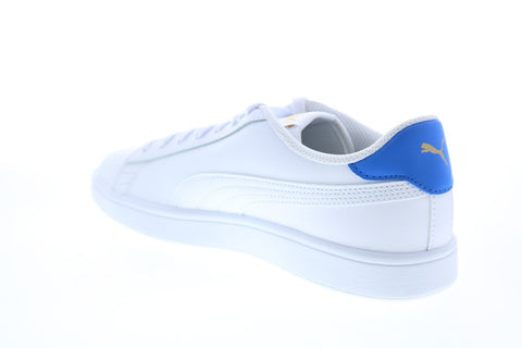 Puma Smash V2 L 36521518 Mens White Leather Lifestyle Sneakers Shoes