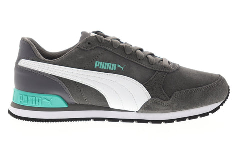 Puma ST Runner V2 SD 36527909 Mens Gray Suede Low Top Lace Up Sneakers Shoes