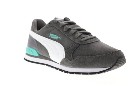 Puma ST Runner V2 SD 36527909 Mens Gray Suede Low Top Lace Up Sneakers Shoes