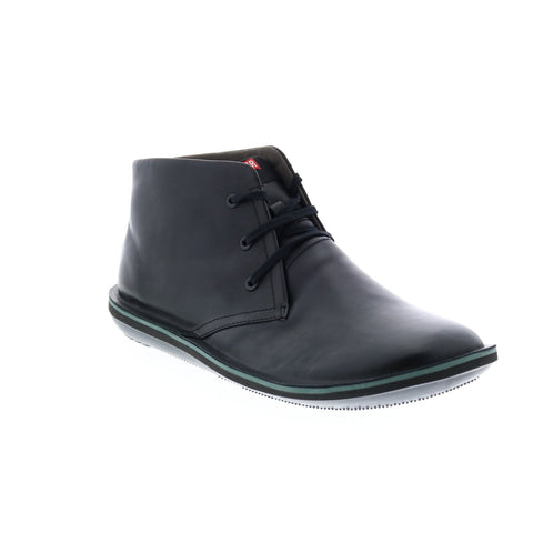 Camper Beetle 36530-058 Mens Black Leather Lace Up Euro Sneakers Shoes