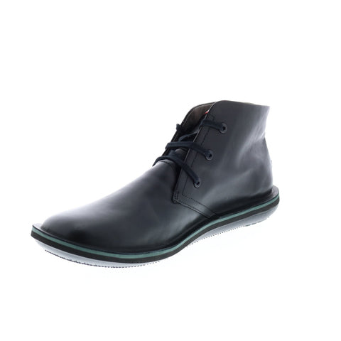 Camper Beetle 36530-058 Mens Black Leather Lace Up Euro Sneakers Shoes