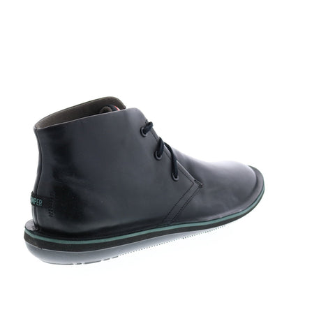 Camper Beetle 36530-058 Mens Black Leather Lace Up Euro Sneakers Shoes