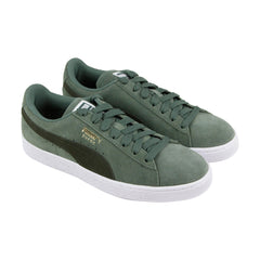 Puma Suede Classic 36534736 Mens Green Casual Lace Up Low Top Sneakers Shoes