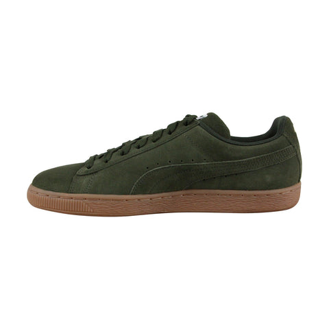 Puma Suede Classic 36534746 Mens Green Lace Up Low Top Sneakers Shoes