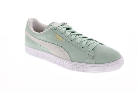Puma Suede Classic 36534763 Mens Green Lace Up Low Top Sneakers Shoes