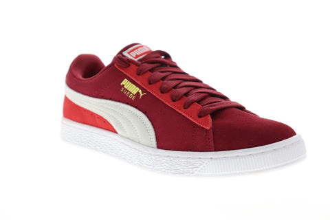 Puma Suede Classic 36534771 Mens Red Low Top Lace Up Lifestyle Sneakers Shoes