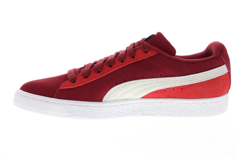 Puma Suede Classic 36534771 Mens Red Low Top Lace Up Lifestyle Sneakers Shoes