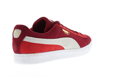 Puma Suede Classic 36534771 Mens Red Low Top Lace Up Lifestyle Sneakers Shoes