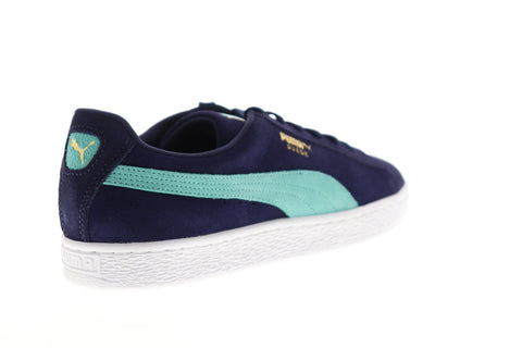 Puma Suede Classic 36534779 Mens Blue Low Top Lace Up Lifestyle Sneakers Shoes