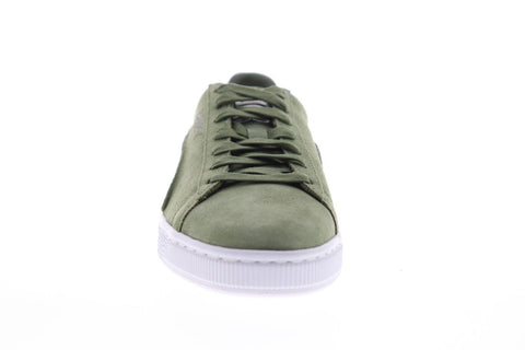 Puma Suede Classic Exposed Seams 36534805 Mens Green Low Top Sneakers Shoes