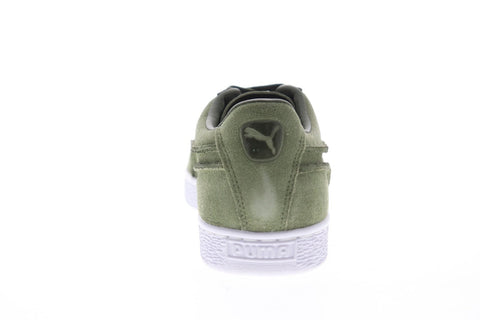Puma Suede Classic Exposed Seams 36534805 Mens Green Low Top Sneakers Shoes