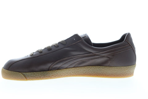 Puma Te-Ku San Lorenzo MII 36542101 Mens Brown Leather Lace Up Low Top Sneakers Shoes