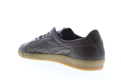 Puma Te-Ku San Lorenzo MII 36542101 Mens Brown Leather Lace Up Low Top Sneakers Shoes