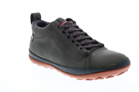 Camper Peu Pista 36544-067 Mens Green Leather Lace Up Euro Sneakers Shoes