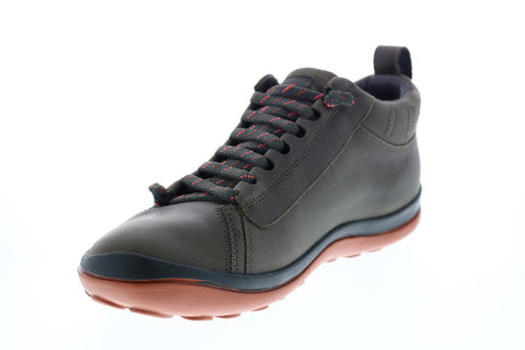 Camper Peu Pista 36544-067 Mens Green Leather Lace Up Euro Sneakers Shoes