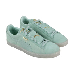 Puma Suede Epic Remix 36549401 Mens Green Casual Lace Up Low Top Sneakers Shoes