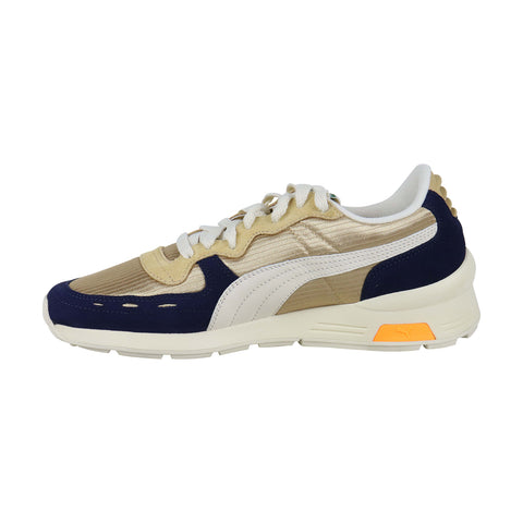 Puma Rs-350 Og Mens Gold Textile Low Top Lace Up Sneakers Shoes