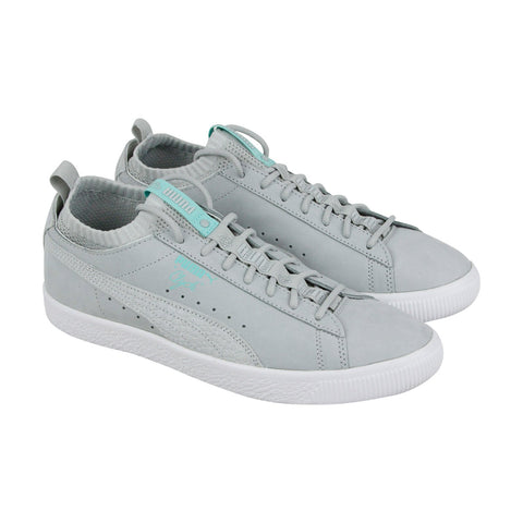 Puma Clyde Sock Lo Diamond 36565302 Mens Gray Casual Low Top Sneakers Shoes