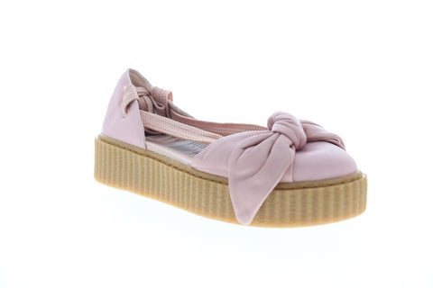 Puma X Fenty by Rihanna Bow Creeper Sandal Womens Pink Ballet Flat Shoes