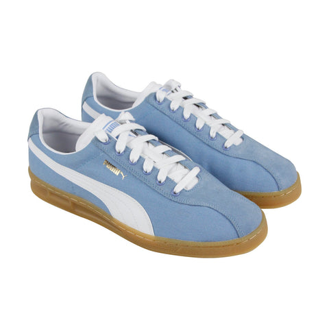 Puma Tk Indoor Summer 36606902 Mens Blue Canvas Casual Low Top Sneakers Shoes