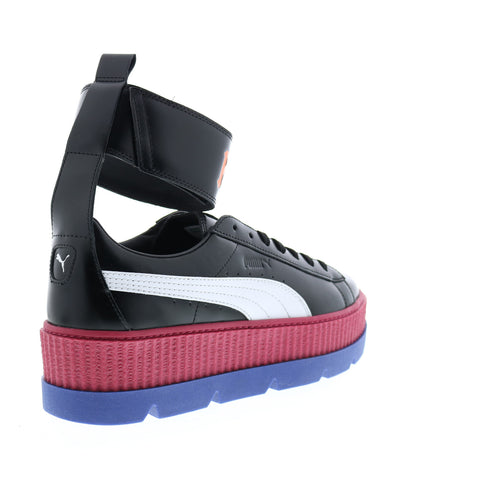 Puma Ankle Strap Sneaker 36626301 Mens Black Leather Lifestyle Sneakers Shoes