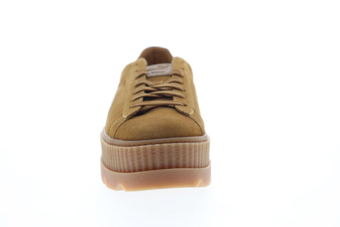 Puma Cleated Creeper Suede 36626702 Mens Gold Yellow Lifestyle Sneakers Shoes