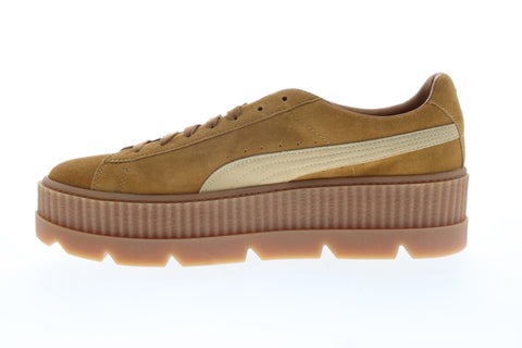 Puma Cleated Creeper Suede 36626702 Mens Gold Yellow Lifestyle Sneakers Shoes