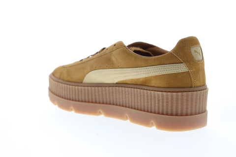 Puma Cleated Creeper Suede 36626702 Mens Gold Yellow Lifestyle Sneakers Shoes