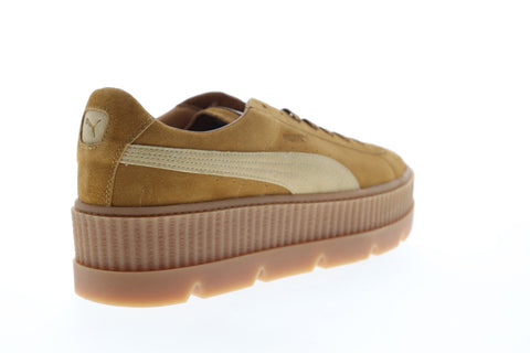 Puma Cleated Creeper Suede 36626702 Mens Gold Yellow Lifestyle Sneakers Shoes