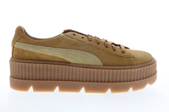 Puma Cleated Creeper Suede 36626802 Womens Brown Suede Low Top Sneaker Shoes