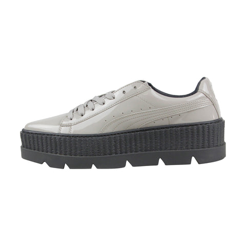 Puma Pointy Creeper 36627002 Womens Gray Patent Leather Lifestyle Sneakers Shoes