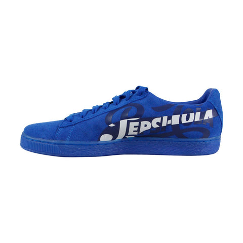 Puma Suede Classic X Pepsi 36633201 Mens Blue Lace Up Low Top Sneakers Shoes