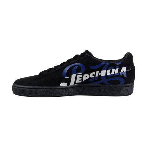 Puma Suede Classic X Pepsi 36633202 Mens Black Lace Up Low Top Sneakers Shoes
